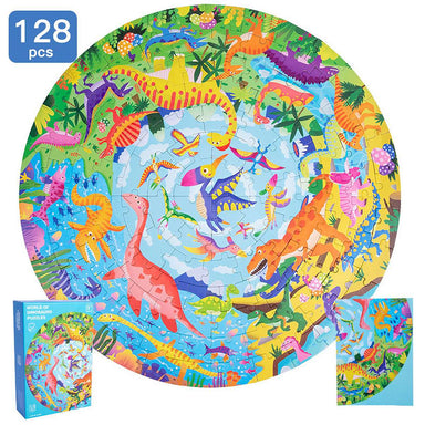 Puzzle Neogo Dinosaurios World de 128 piezas