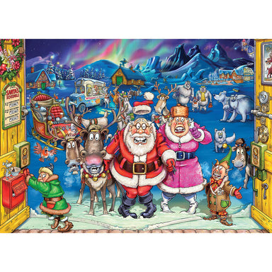2 Puzzles Wasgij Christmas 17 Inspección de Elfos de 1000 piezas