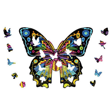 Puzzle de Madera con figuras de animales Mariposa