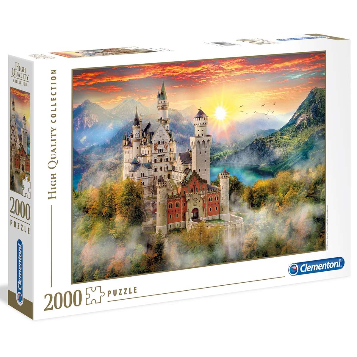 Puzzle Clementoni Castillo de Neuschwastein de 2000 piezas