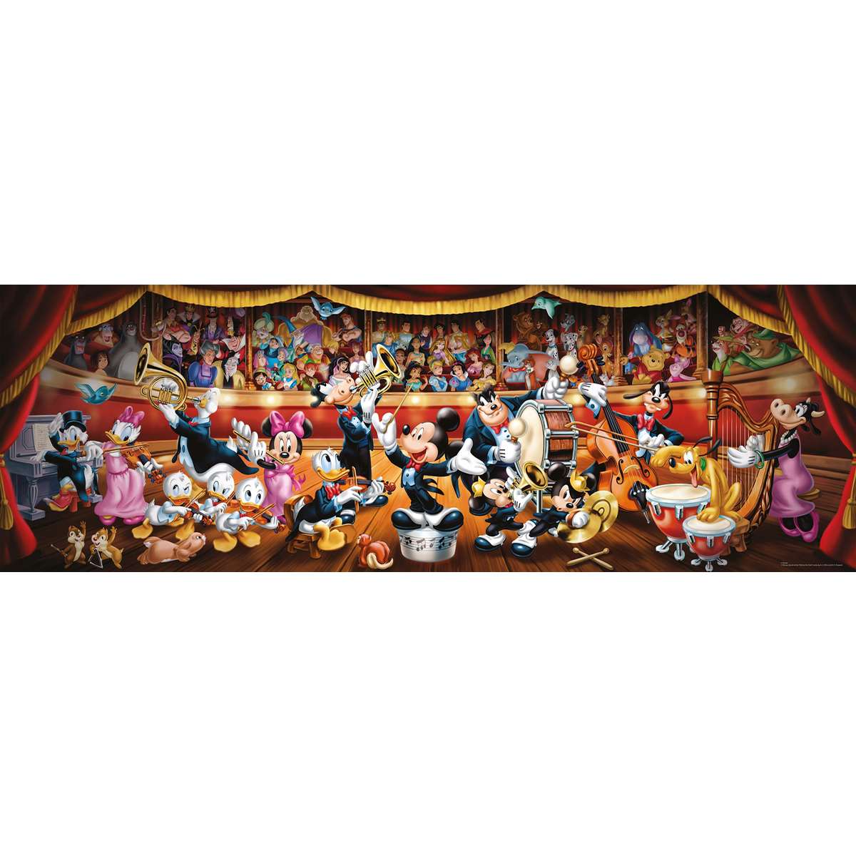 Puzzle Clementoni Orquesta Disney Panorama de 1000 piezas