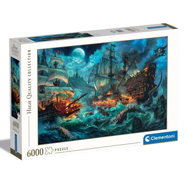 Puzzle Clementoni Batalla Pirata de 6000 piezas