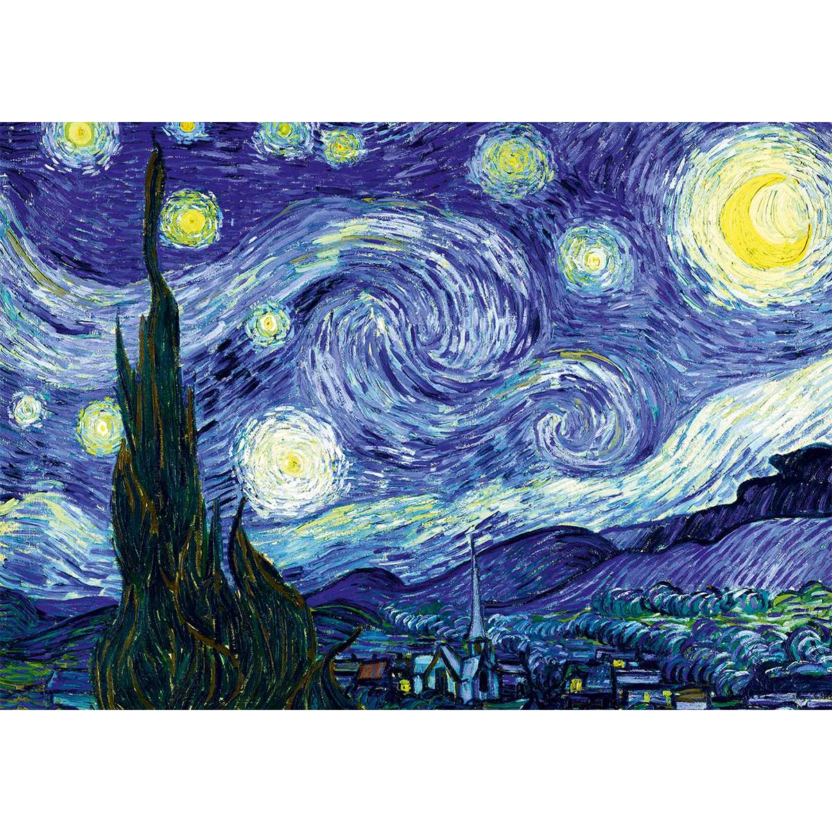 Puzzle Bluebird La Noche Estrellada de Van Gogh de 1000 Piezas