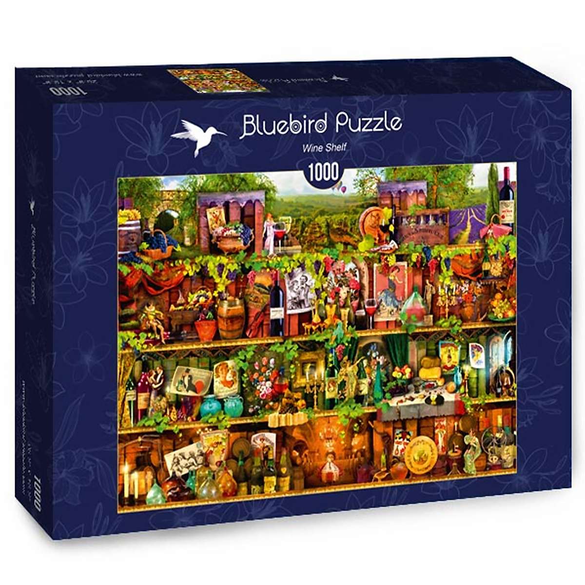 Puzzle Bluebird Estantería de Vino de 1000 piezas