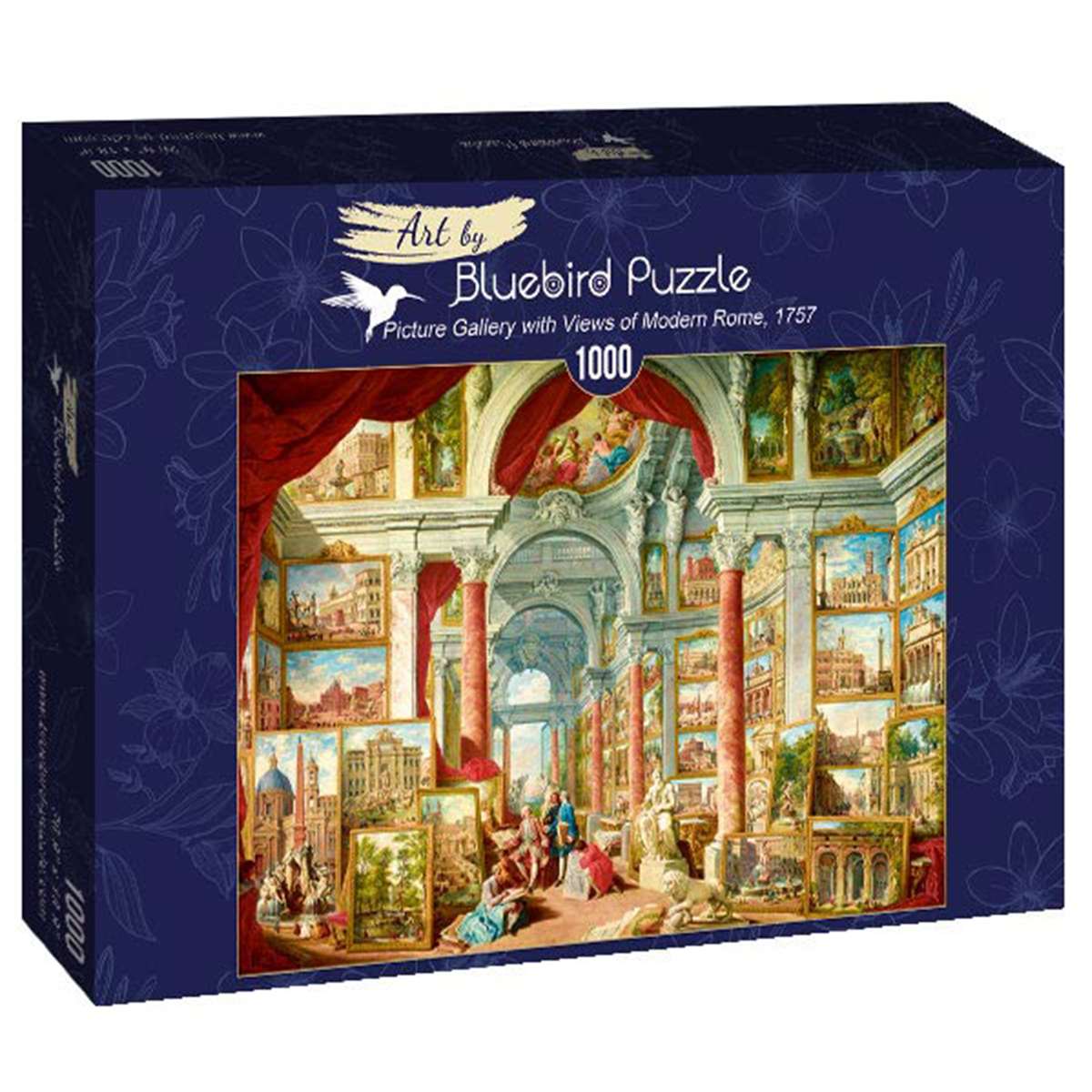Puzzle Bluebird Galería de Cuadros con Vistas de la Roma Moderna de 1000 piezas