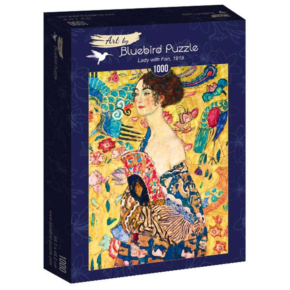 Puzzle Bluebird Mujer con Abanico de 1000 piezas