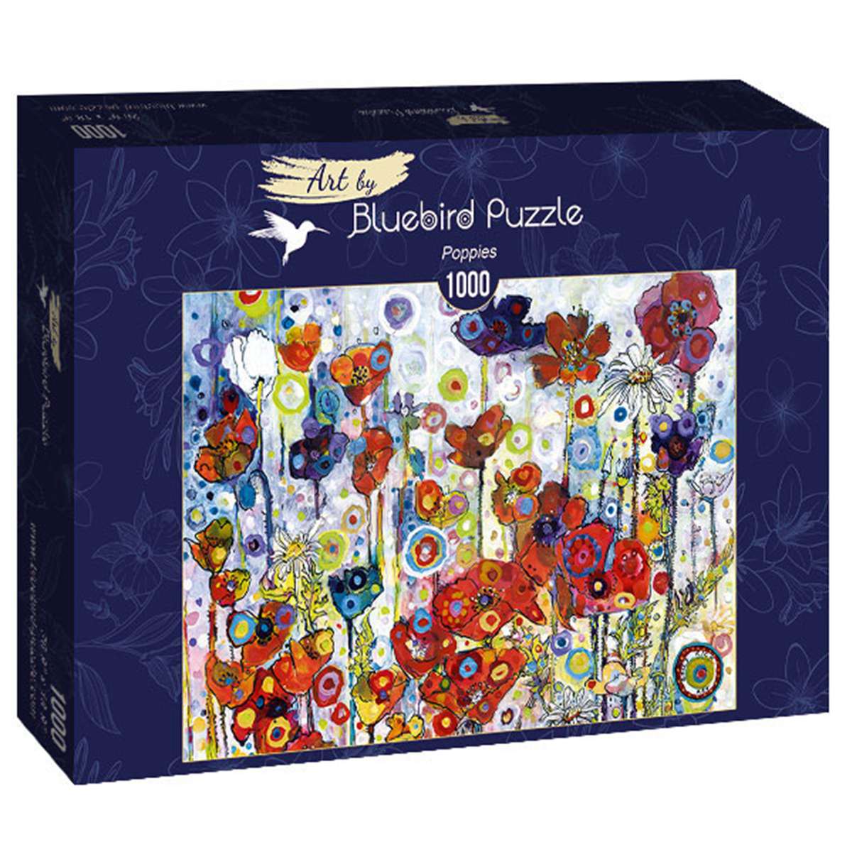 Puzzle Bluebird Amapolas de 1000 piezas