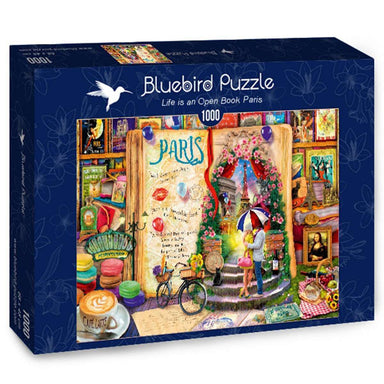 Puzzle Bluebird La Vida es un Libro Abierto en París de 1000 piezas