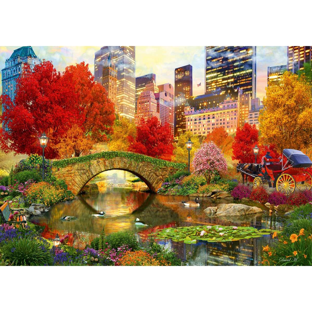 Puzzle Bluebird Central Park Nueva York de 1000 piezas