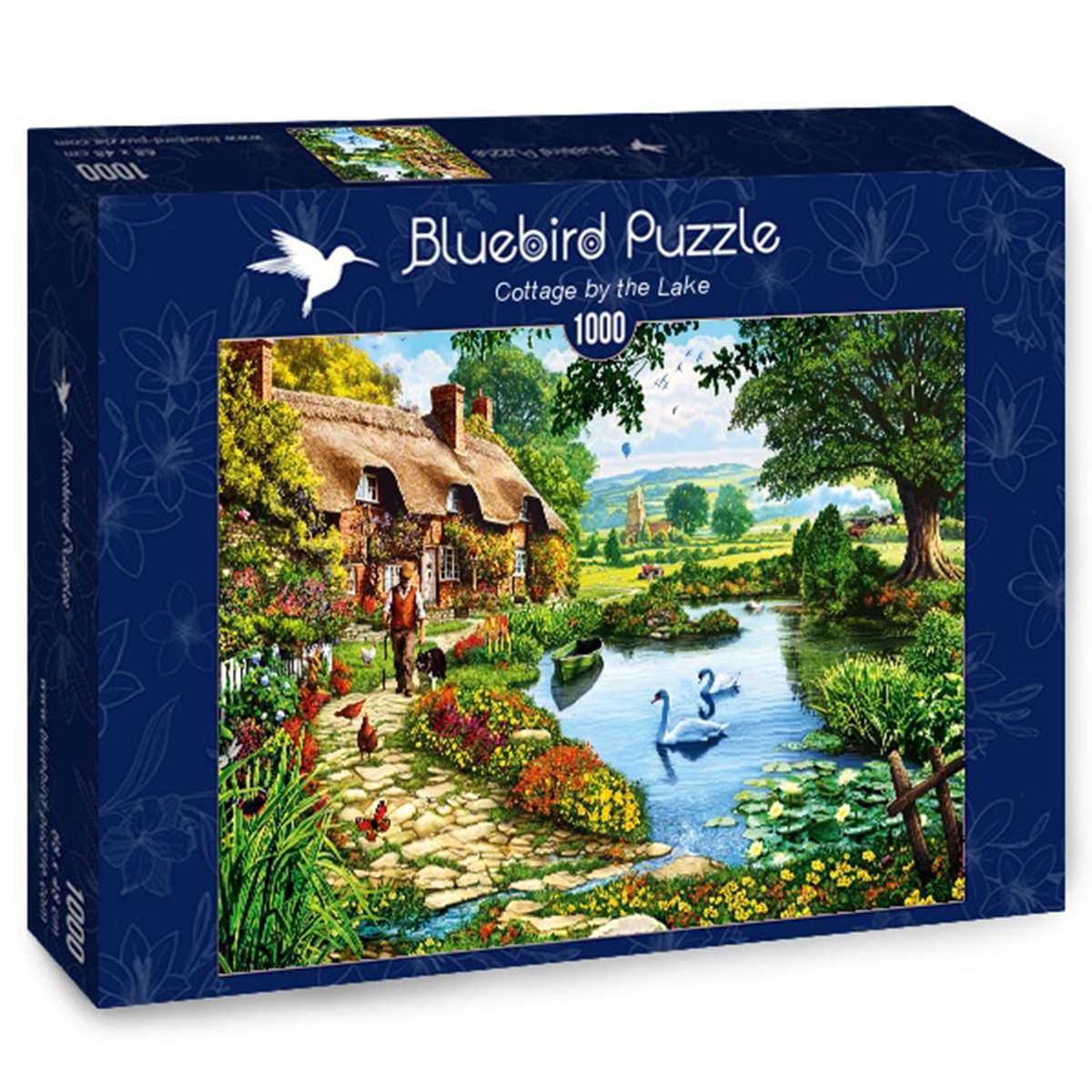 Puzzle Bluebird Cabaña en el Lago de 1000 piezas