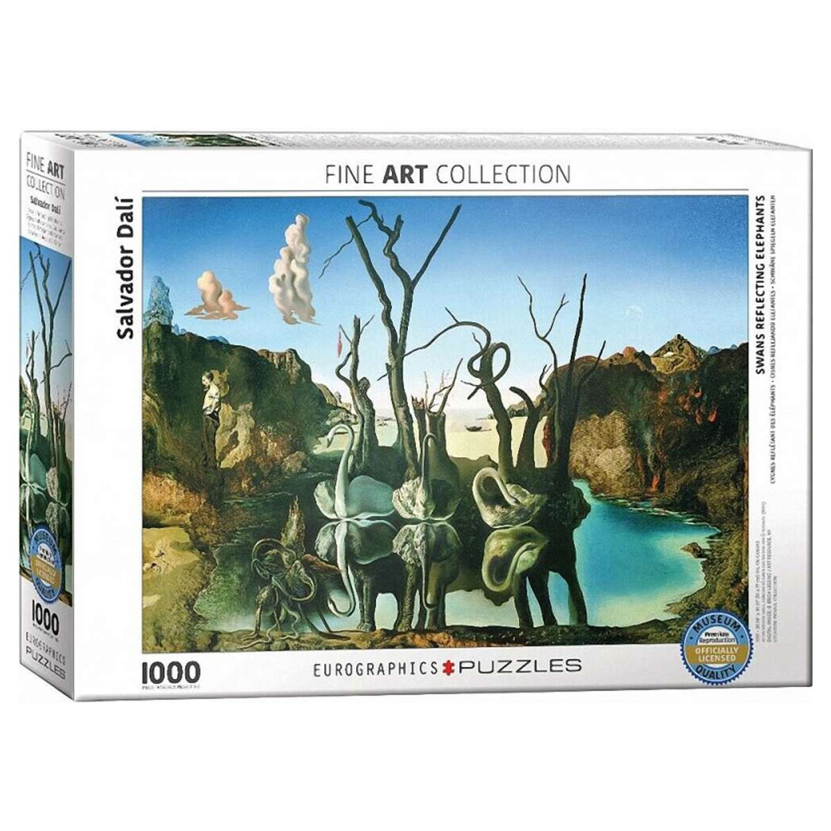 Puzzle Eurographics Cisnes que se Reflejan como Elefantes de 1000 piezas