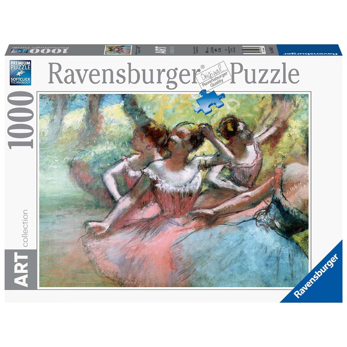 Puzzle Ravensburger Cuatro Bailarinas en el Escenario de Edgar Degas de 1000 piezas