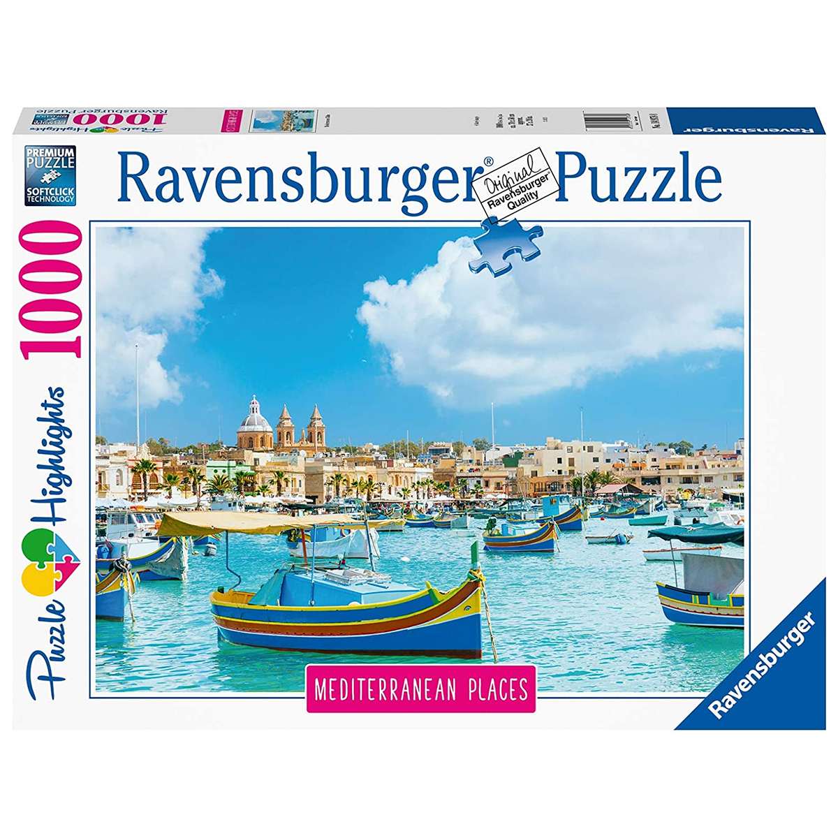 Puzzle Ravensburger Lugares del Mediterráneo Malta de 1000 piezas