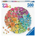 Puzzle Ravensburger Circular Flores de 500 piezas
