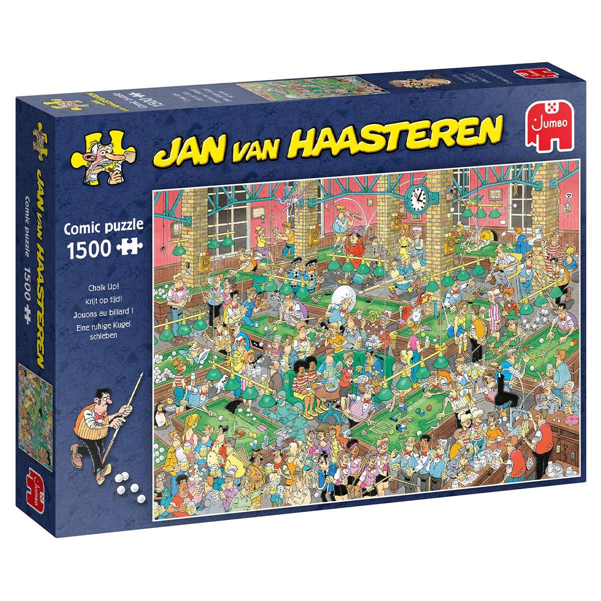 Puzzle Jan van Haasteren Juguemos al Billar de 1500 piezas