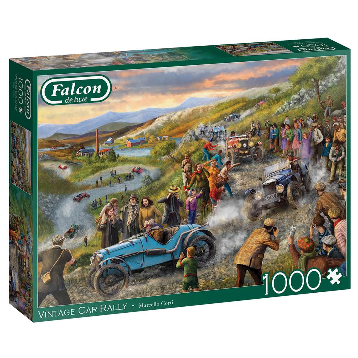 Puzzle Falcon Rally de Coches Vintage de 1000 piezas