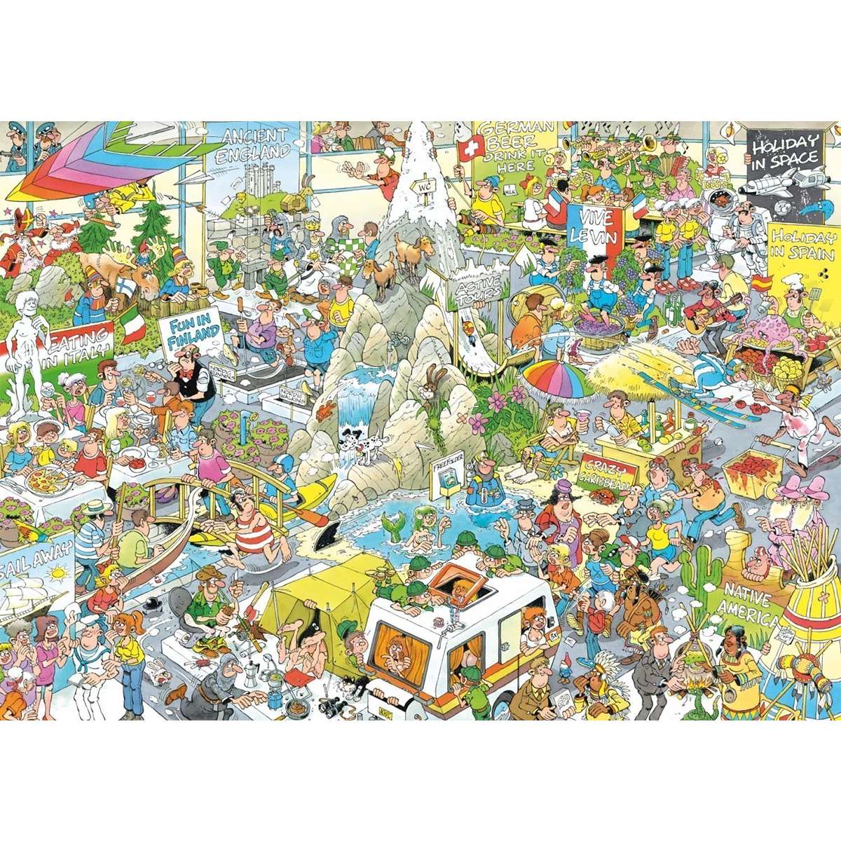 Puzzle Jan van Haasteren Las Vacaciones de 1000 piezas