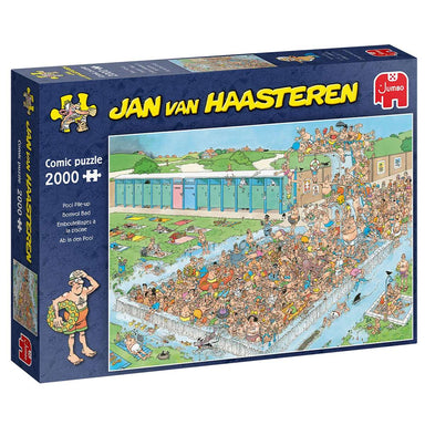 Puzzle Jan van Haasteren Fiesta en la Piscina de 2000 piezas
