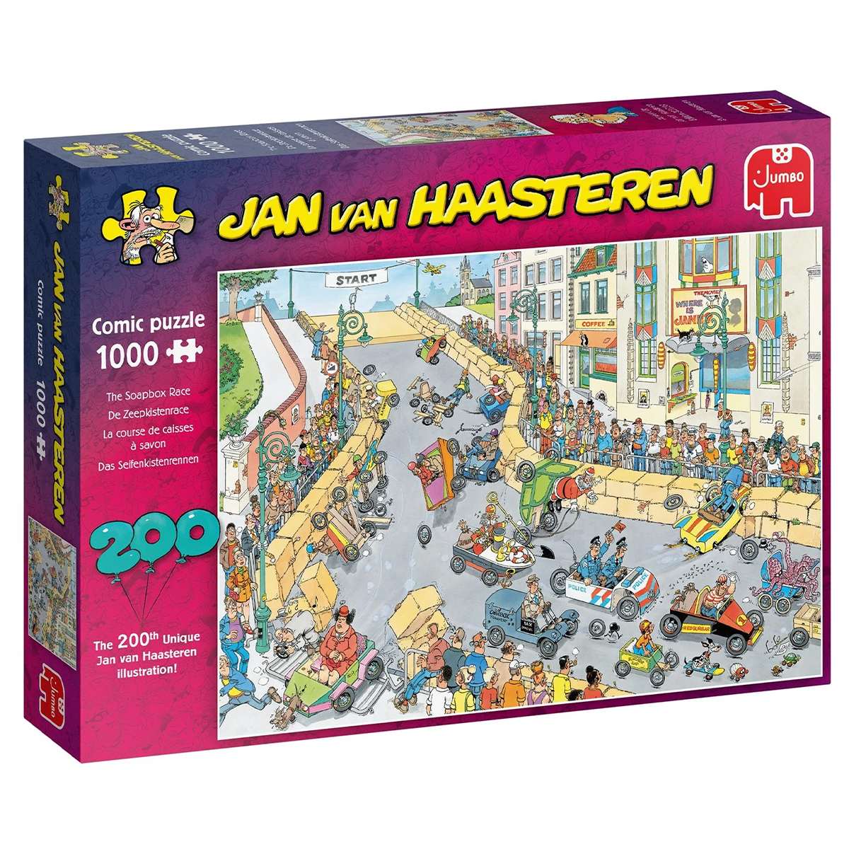 Puzzle Jan van Haasteren Carrera de Cajas de Jabón de 1000 piezas