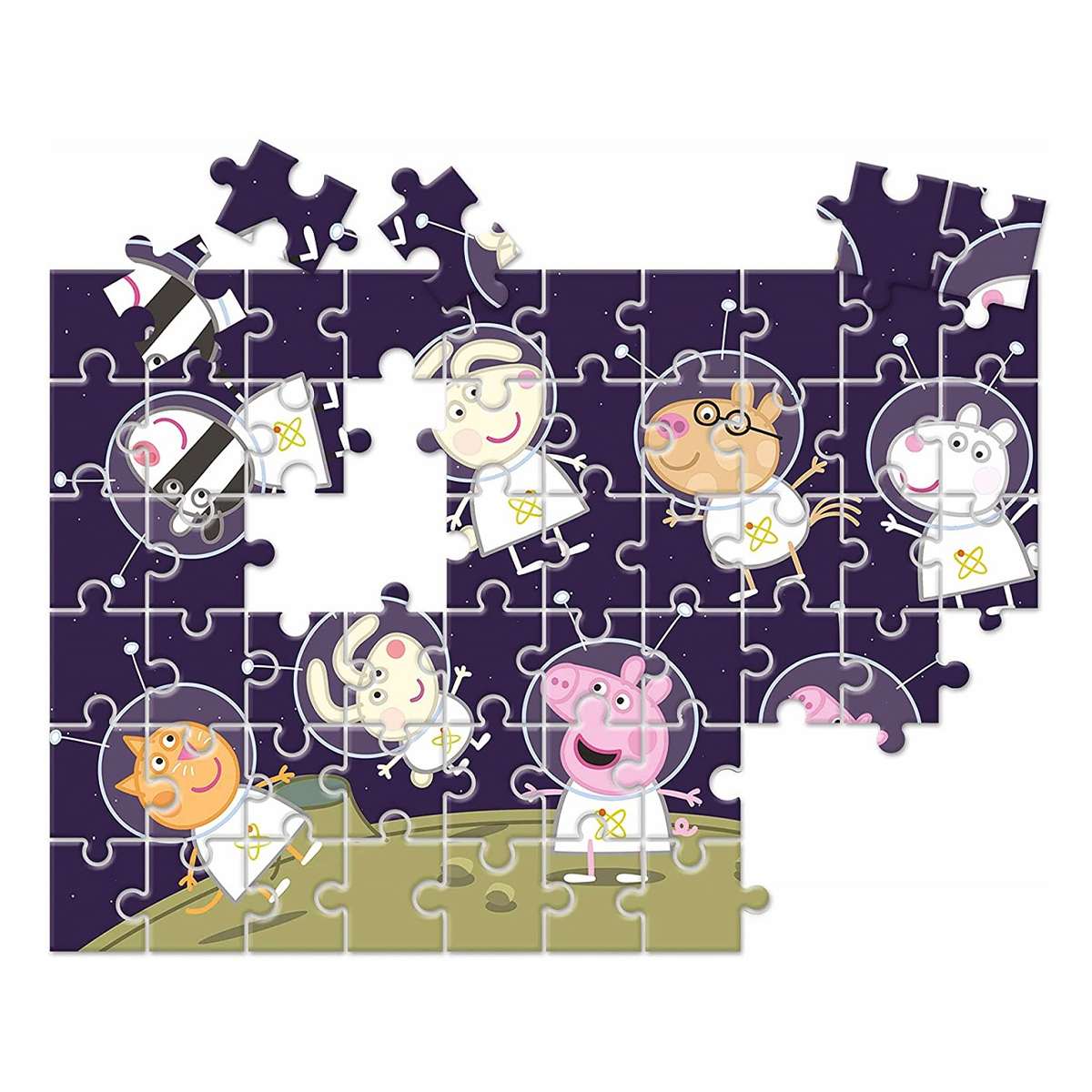 Puzzle Infantil Peppa Pig de Clementoni con doble cara para Colorear de 60 piezas