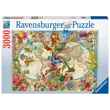 Puzzle Ravensburger Mapa de Flora y Fauna de 3000 piezas