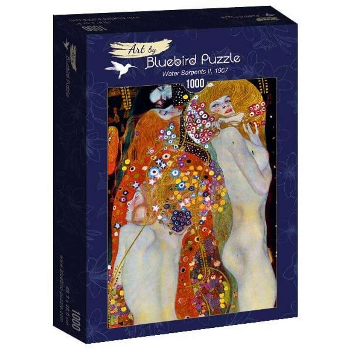 Puzzle Bluebird Serpientes de Agua de Gustav Klimt de 1000 piezas