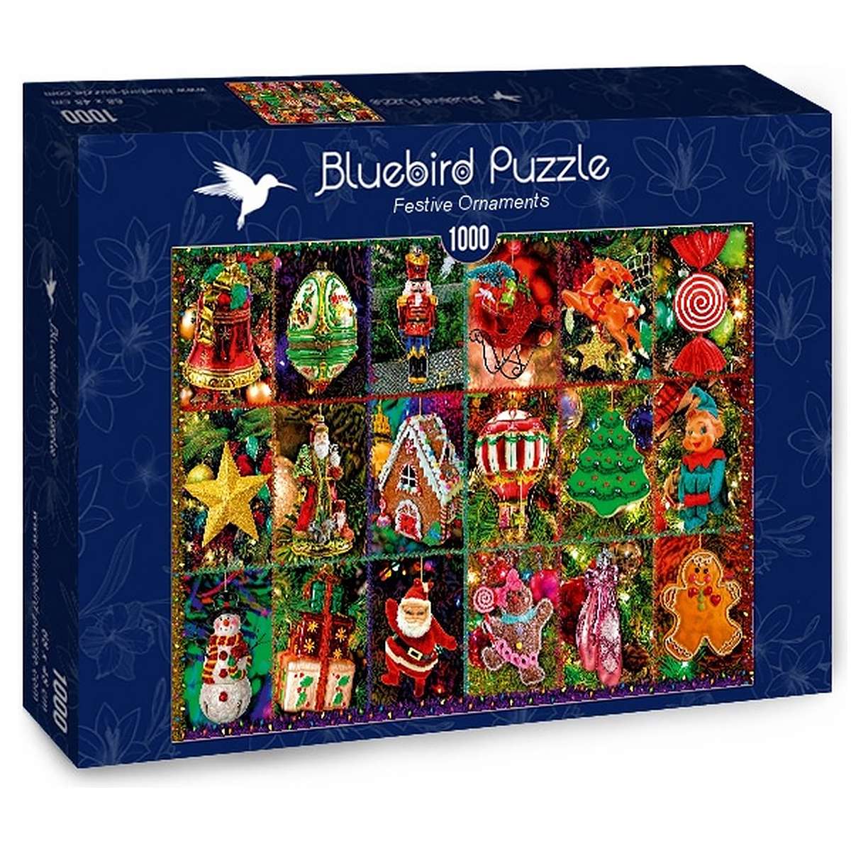 Puzzle Bluebird Adornos de Navidad de 1000 piezas