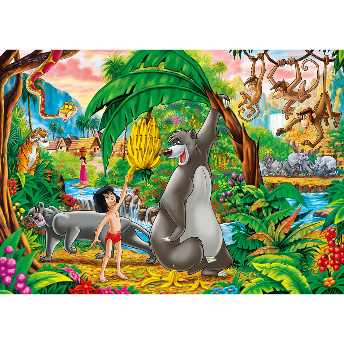 2 Puzzles Disney Peter Pan y el Libro de la Selva de 60 piezas