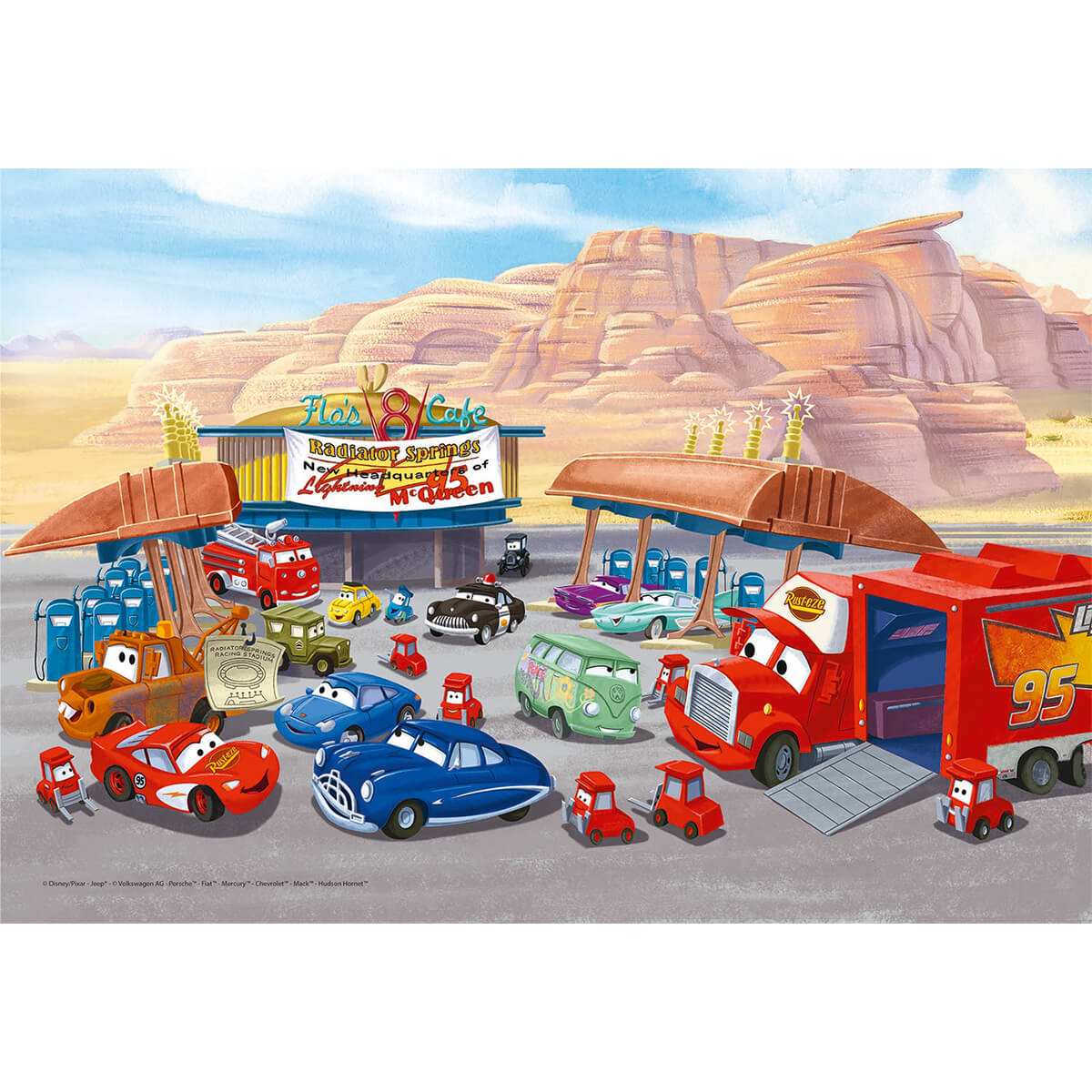 3 Puzzles Disney-Pixar Cars de 48 piezas