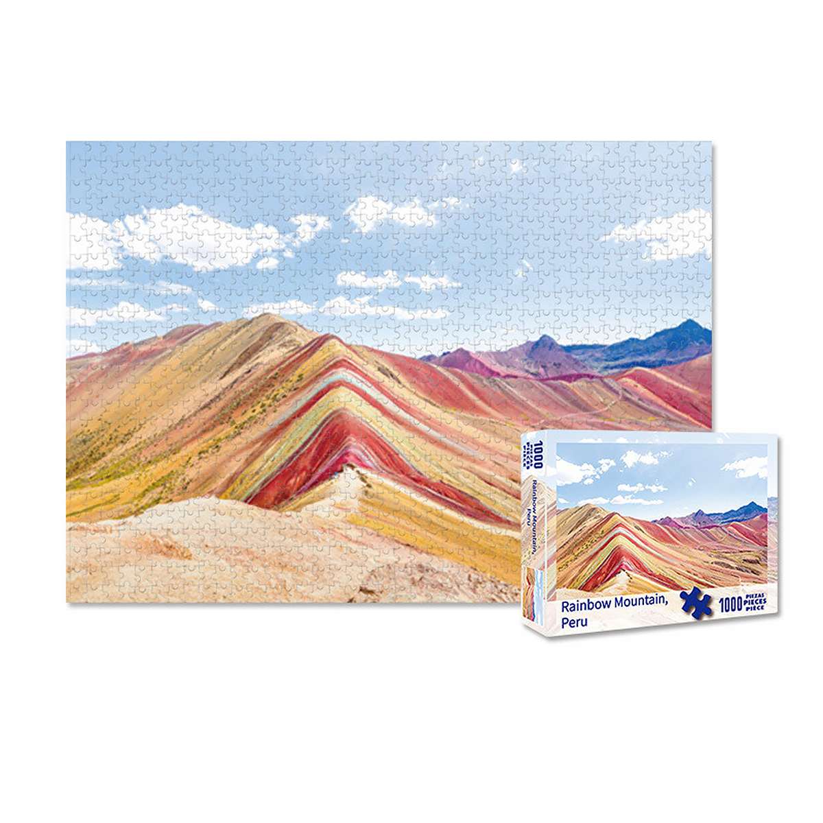 Puzzle de Madera Montaña Arcoíris Perú de 1000 piezas