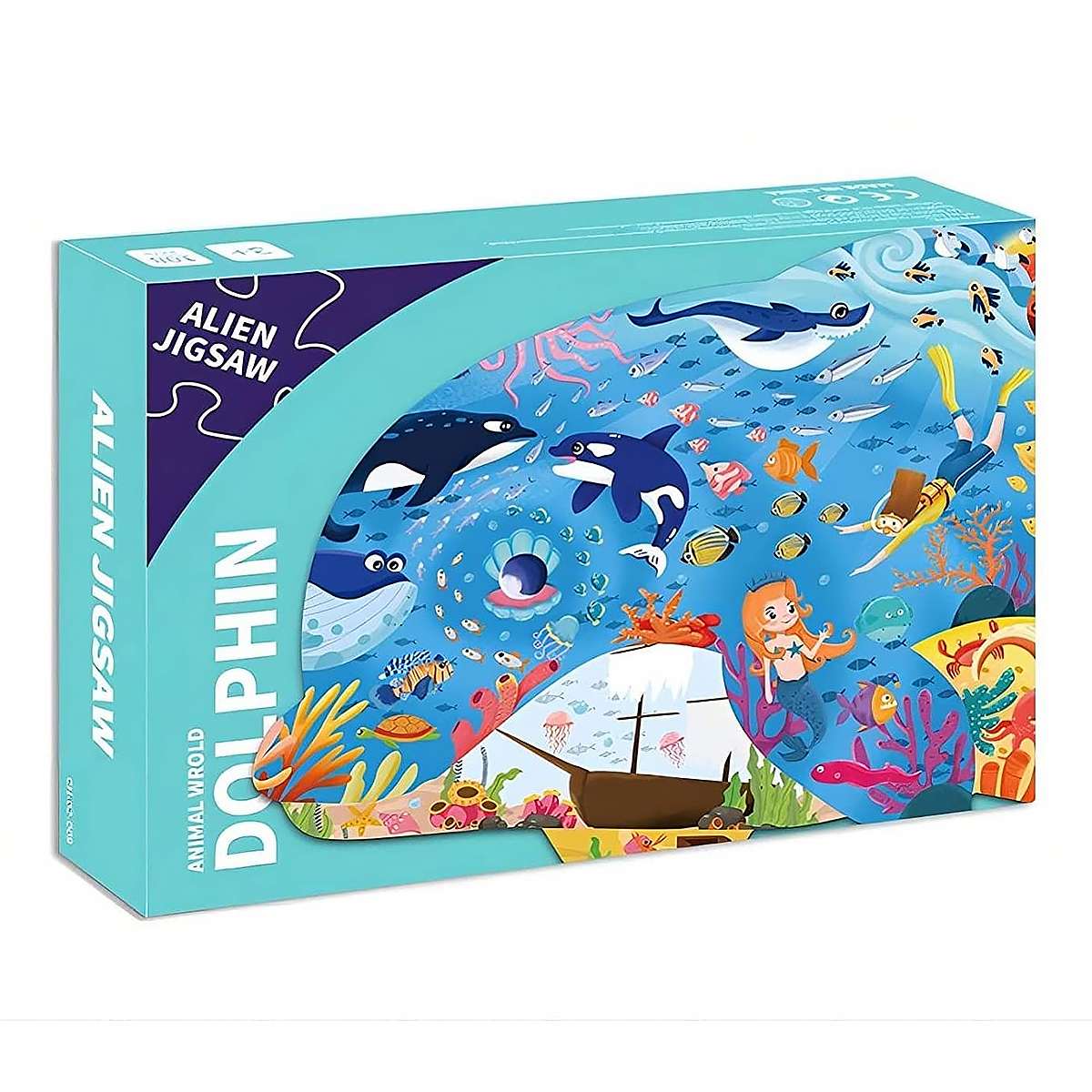 Puzzle Infantil Delfín de 108 piezas