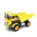 Maqueta camión amarillo de construcción para montar