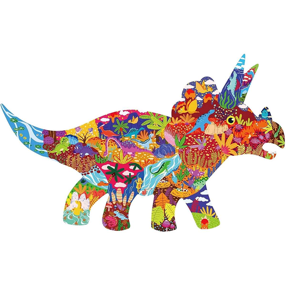 Puzzle Infantil Dinosaurio Triceratops de 30 piezas