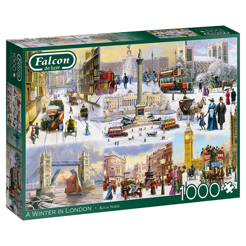 Puzzle Falcon Invierno en Londres de 1000 piezas