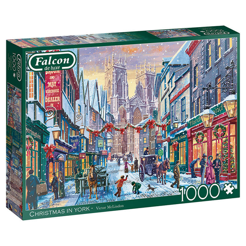 Puzzle Falcon Navidades en York de 1000 piezas