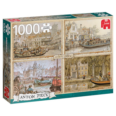 Puzzle Jumbo Barcos en el Canal de 1000 piezas