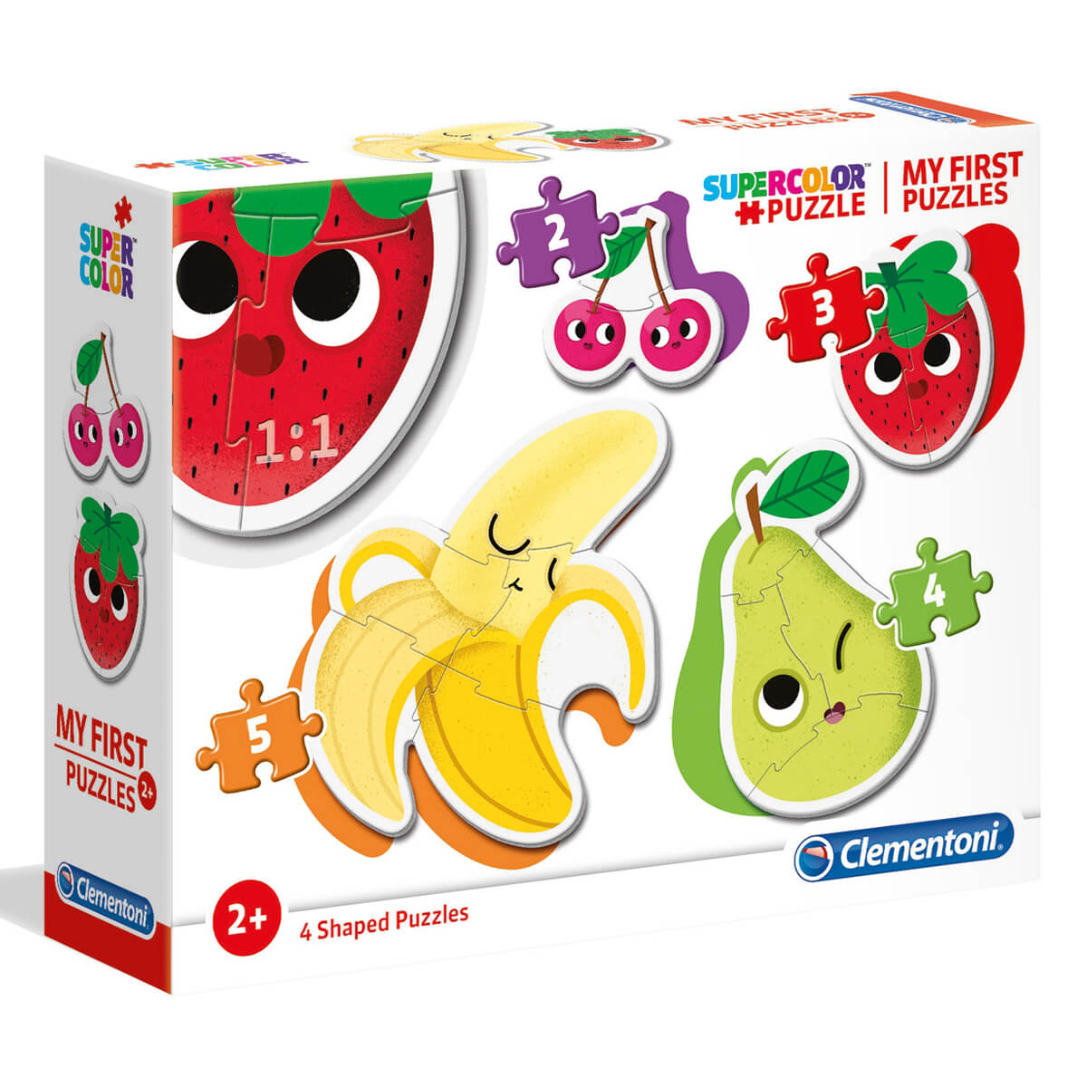 Puzzle Clementoni Frutas Mi Primer Puzzle de 2-3-4 y 5 piezas