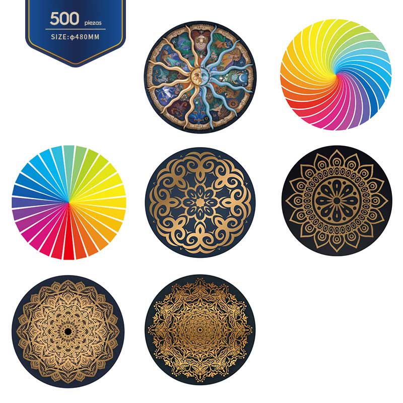 Puzzle Circular Mandala Kailash de 500 Piezas