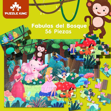 Puzzle Infantil Fabulas del Bosque de 56 piezas