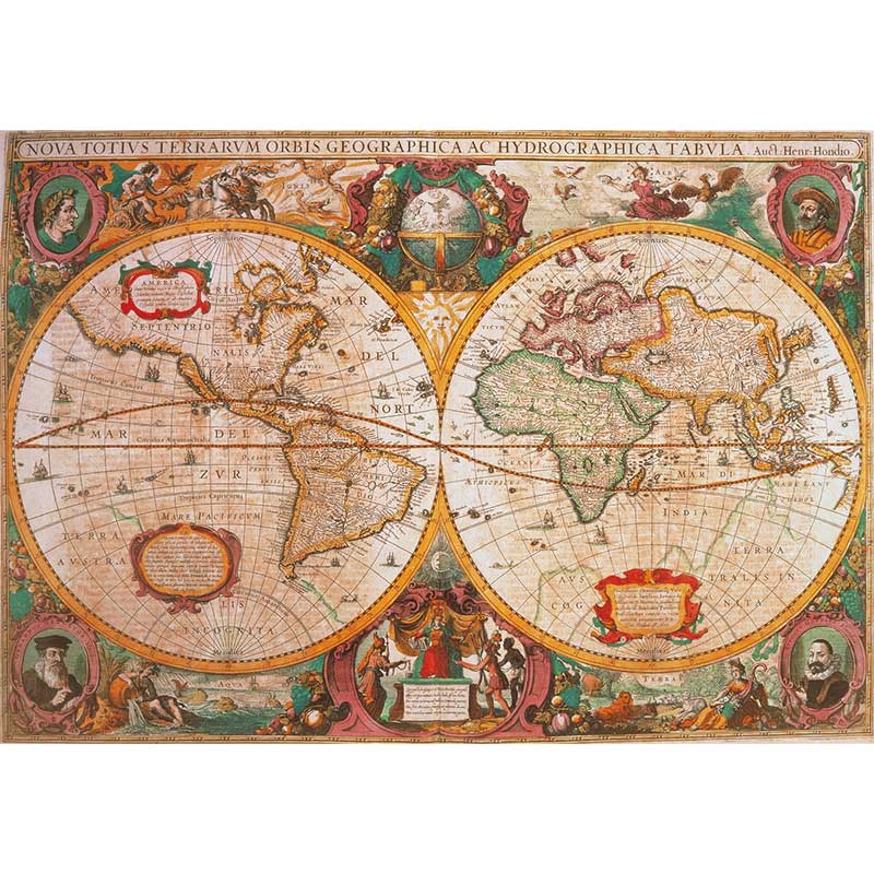 Puzzle Clementoni Mapa Antiguo de 1000 piezas