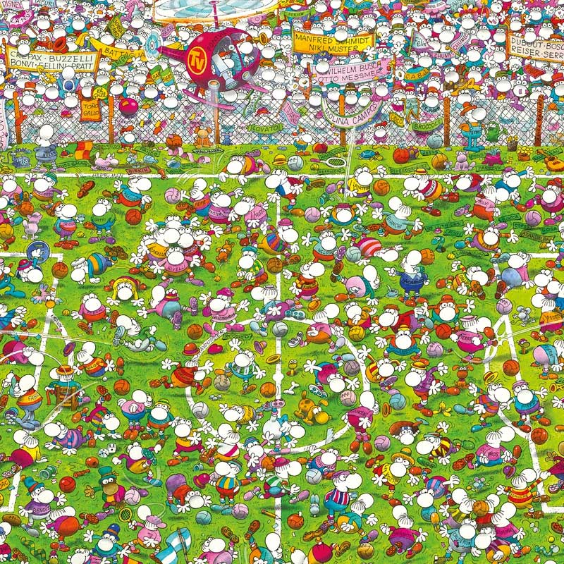 Comprar Puzzle Clementoni El Partido de Fútbol de 1000 piezas — PuzzlesIn