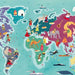 Puzzle Clementoni Mapa del Mundo - Tradiciones de 250 piezas