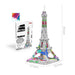 Torre Eiffel Puzzle 3D para Colorear