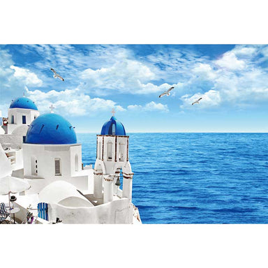 Puzzle de Madera Santorini y el Mar Egeo de 1000 Piezas