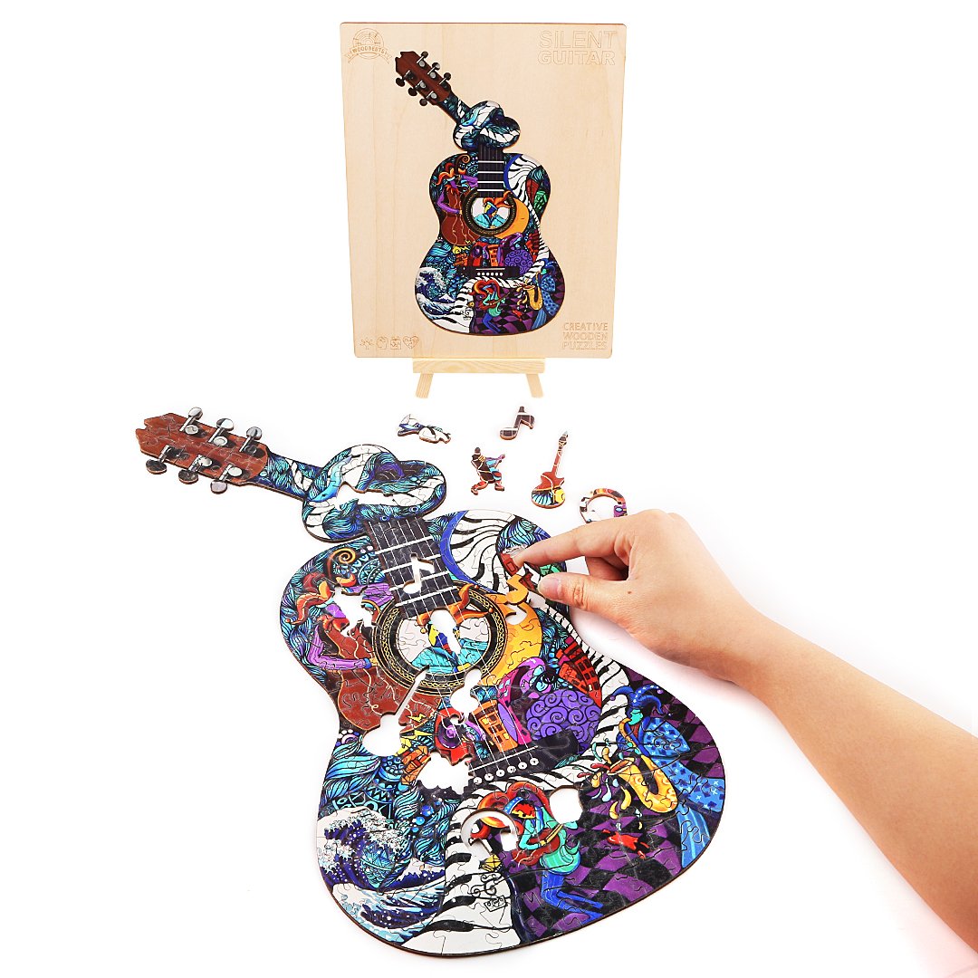 Puzzle de Madera Woodbests Guitarra de 170 piezas