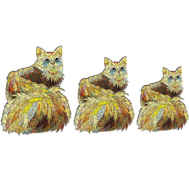 Puzzle de Madera con figuras de animales Golden Cat